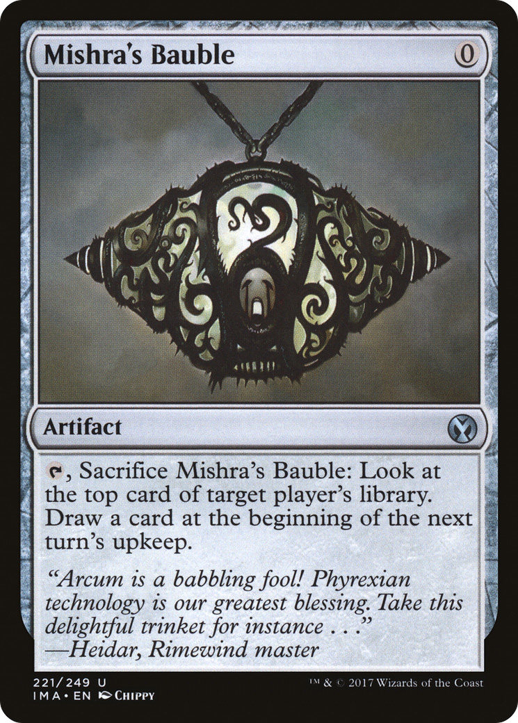 Mishra's Bauble (IMA-221) - Iconic Masters Foil - Premium MTG Single from Wizards of the Coast - Just $0.31! Shop now at Game Crave Tournament Store