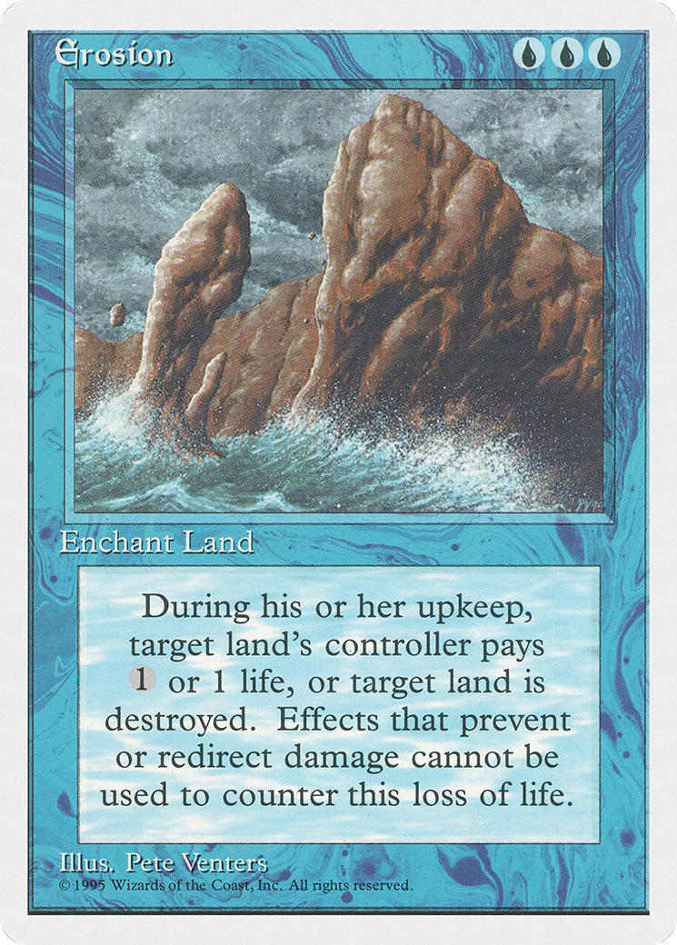Erosion (4ED-070) - Fourth Edition - Premium MTG Single from Wizards of the Coast - Just $0.08! Shop now at Game Crave Tournament Store