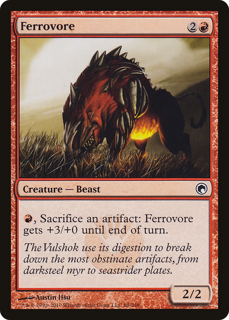 Ferrovore (SOM-088) - Scars of Mirrodin - Premium MTG Single from Wizards of the Coast - Just $0.21! Shop now at Game Crave Tournament Store