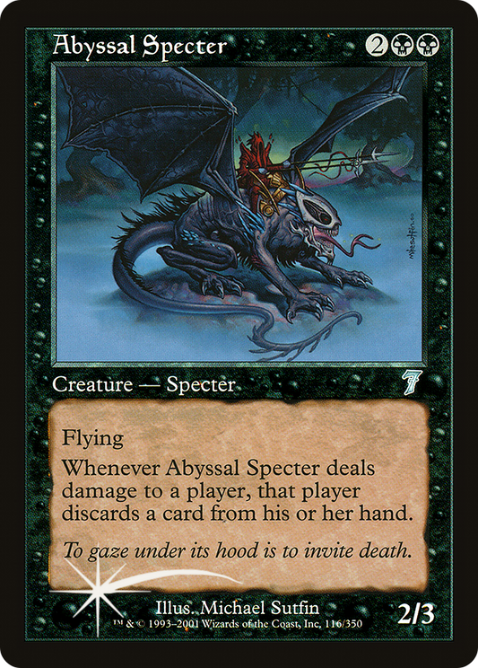 Abyssal Specter (7ED-116★) - Seventh Edition Foil - Premium MTG Single from Wizards of the Coast - Just $2.34! Shop now at Game Crave Tournament Store