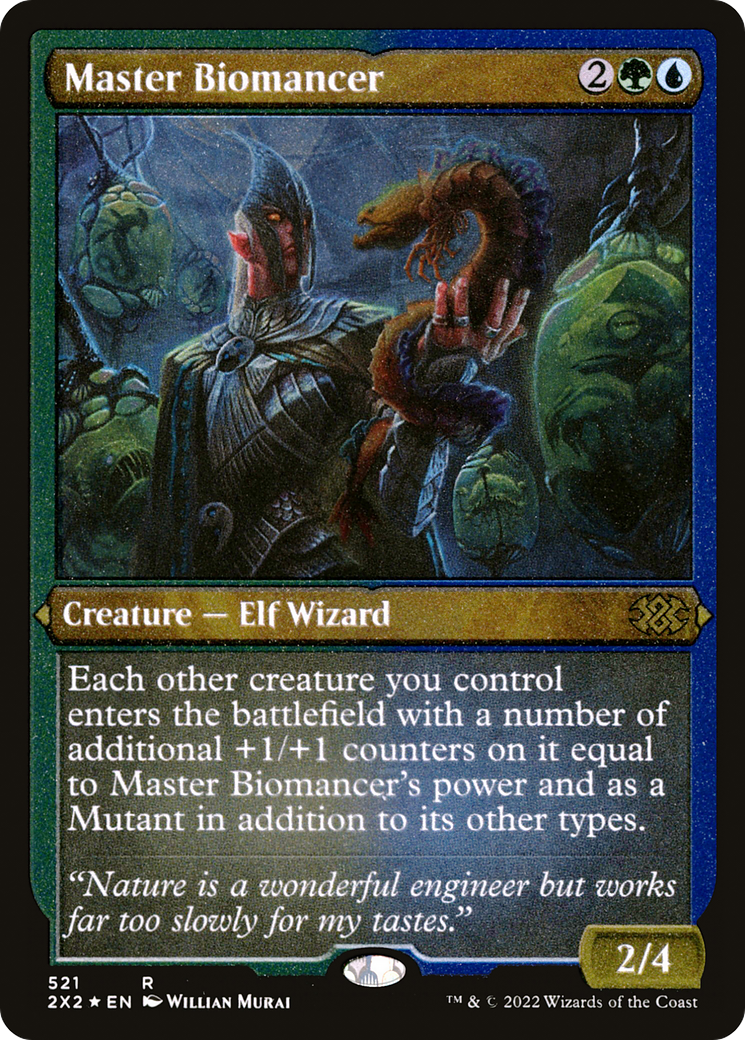Master Biomancer (2X2-521) - Double Masters 2022 Etched Foil - Premium MTG Single from Wizards of the Coast - Just $1.25! Shop now at Game Crave Tournament Store