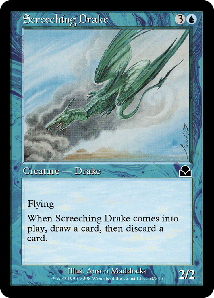 Screeching Drake (ME2-063) - Masters Edition II Foil - Premium MTG Single from Wizards of the Coast - Just $0! Shop now at Game Crave Tournament Store