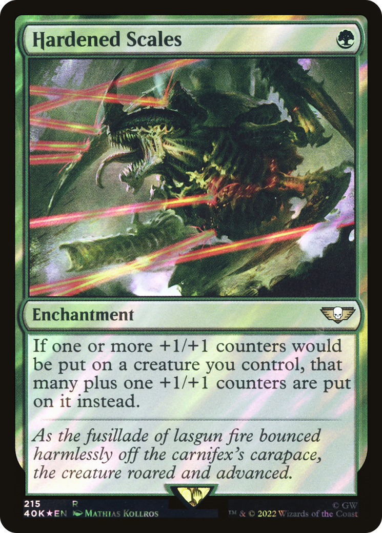 Hardened Scales (40K-215★) - Warhammer 40,000 Commander Foil - Premium MTG Single from Wizards of the Coast - Just $1.34! Shop now at Game Crave Tournament Store