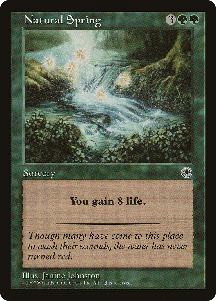 Natural Spring (POR-176) - Portal - Premium MTG Single from Wizards of the Coast - Just $0.08! Shop now at Game Crave Tournament Store