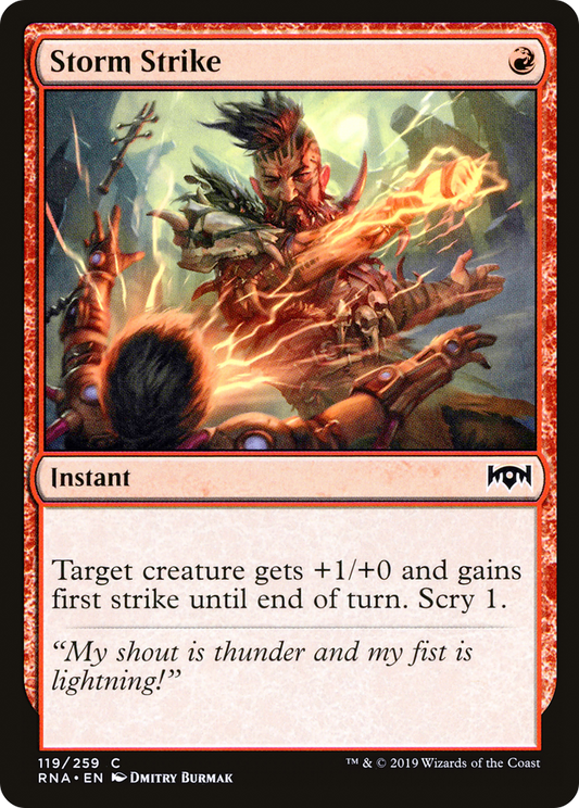 Storm Strike (RNA-119) - Ravnica Allegiance - Premium MTG Single from Wizards of the Coast - Just $0.08! Shop now at Game Crave Tournament Store