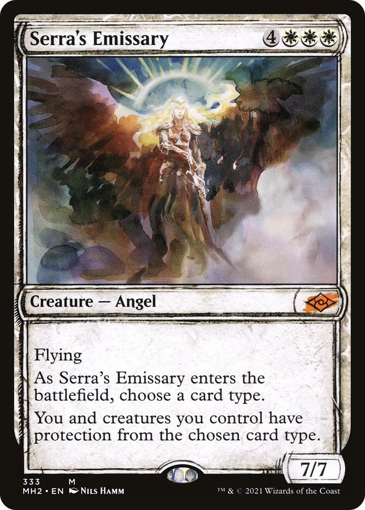 Serra's Emissary (MH2-333) - Modern Horizons 2: (Showcase) - Premium MTG Single from Wizards of the Coast - Just $2.13! Shop now at Game Crave Tournament Store