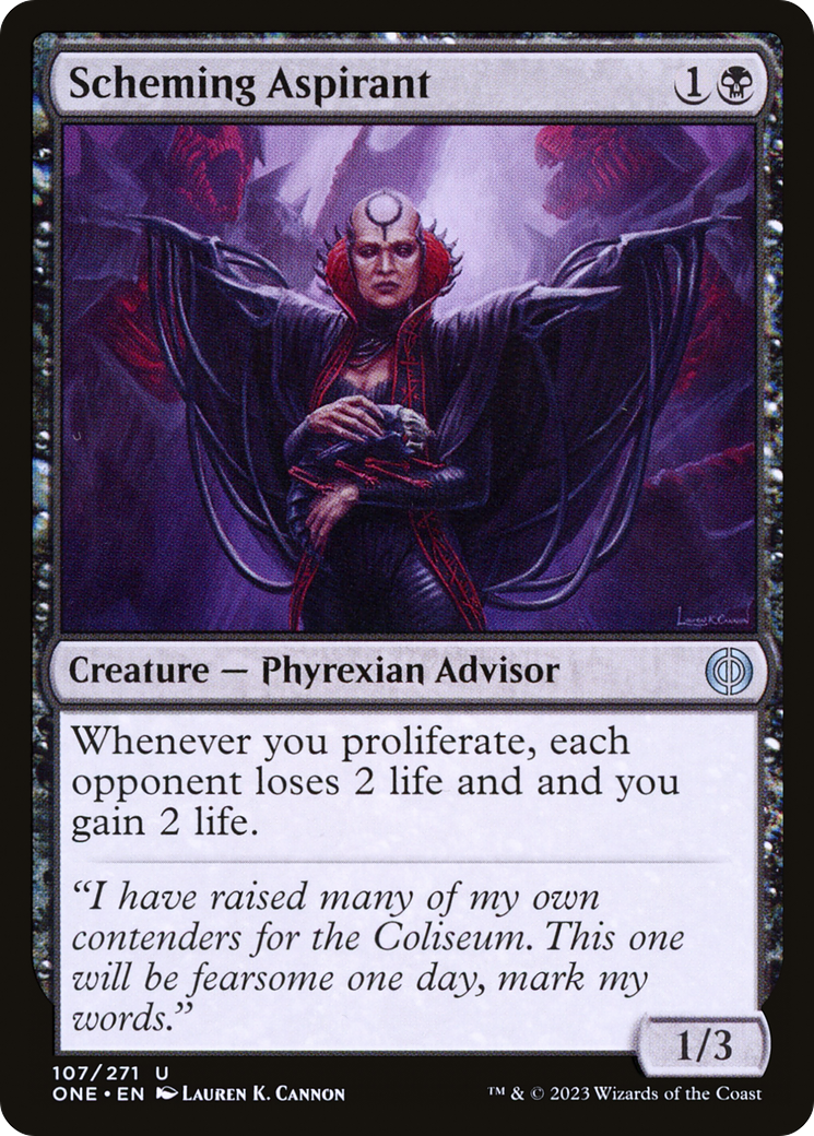Scheming Aspirant (ONE-107) - Phyrexia: All Will Be One Foil - Premium MTG Single from Wizards of the Coast - Just $0.08! Shop now at Game Crave Tournament Store