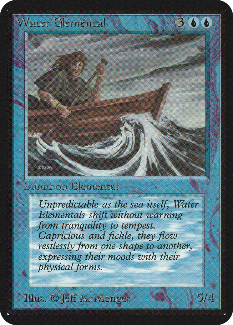Water Elemental (LEA-091) - Limited Edition Alpha - Premium MTG Single from Wizards of the Coast - Just $10.08! Shop now at Game Crave Tournament Store