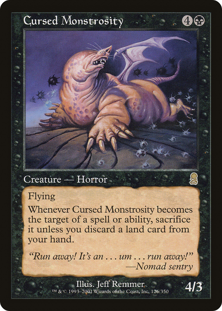 Cursed Monstrosity (ODY-126) - Odyssey - Premium MTG Single from Wizards of the Coast - Just $0.08! Shop now at Game Crave Tournament Store