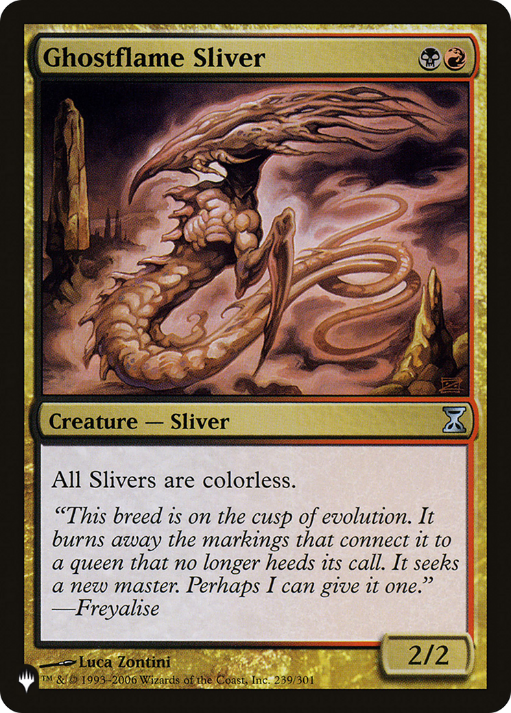 Ghostflame Sliver (PLIST-1324) - The List - Premium MTG Single from Wizards of the Coast - Just $0.08! Shop now at Game Crave Tournament Store