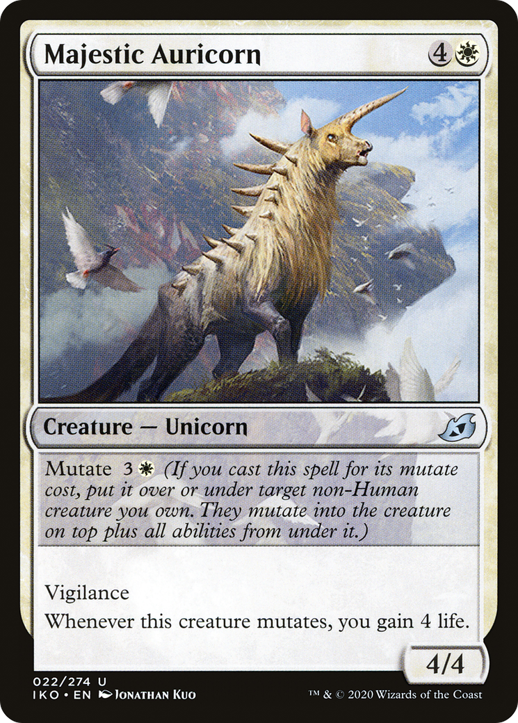 Majestic Auricorn (IKO-022) - Ikoria: Lair of Behemoths - Premium MTG Single from Wizards of the Coast - Just $0.25! Shop now at Game Crave Tournament Store