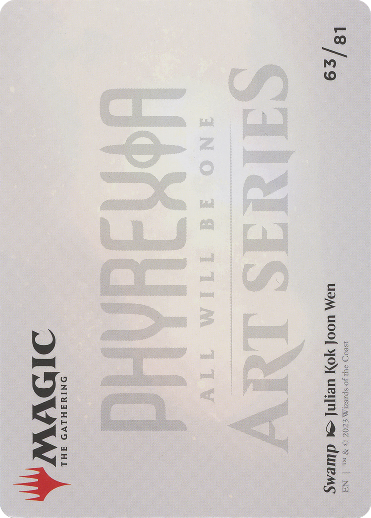 Swamp // Swamp (AONE-063) - Phyrexia: All Will Be One Art Series (Borderless) - Premium MTG Single from Wizards of the Coast - Just $0! Shop now at Game Crave Tournament Store