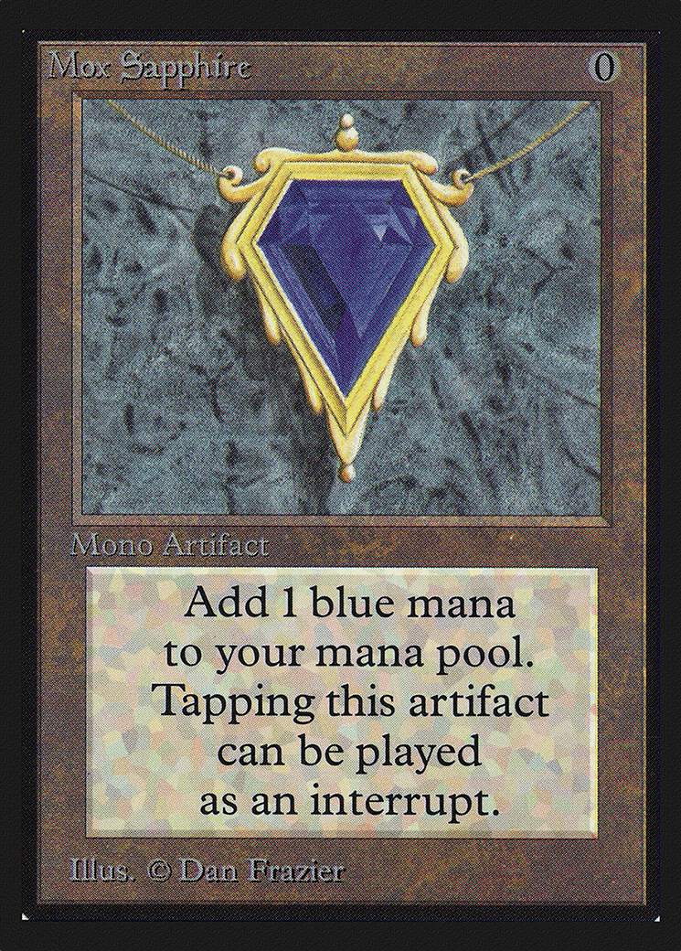 Mox Sapphire (CED-266) - Collectors' Edition - Premium MTG Single from Wizards of the Coast - Just $680! Shop now at Game Crave Tournament Store
