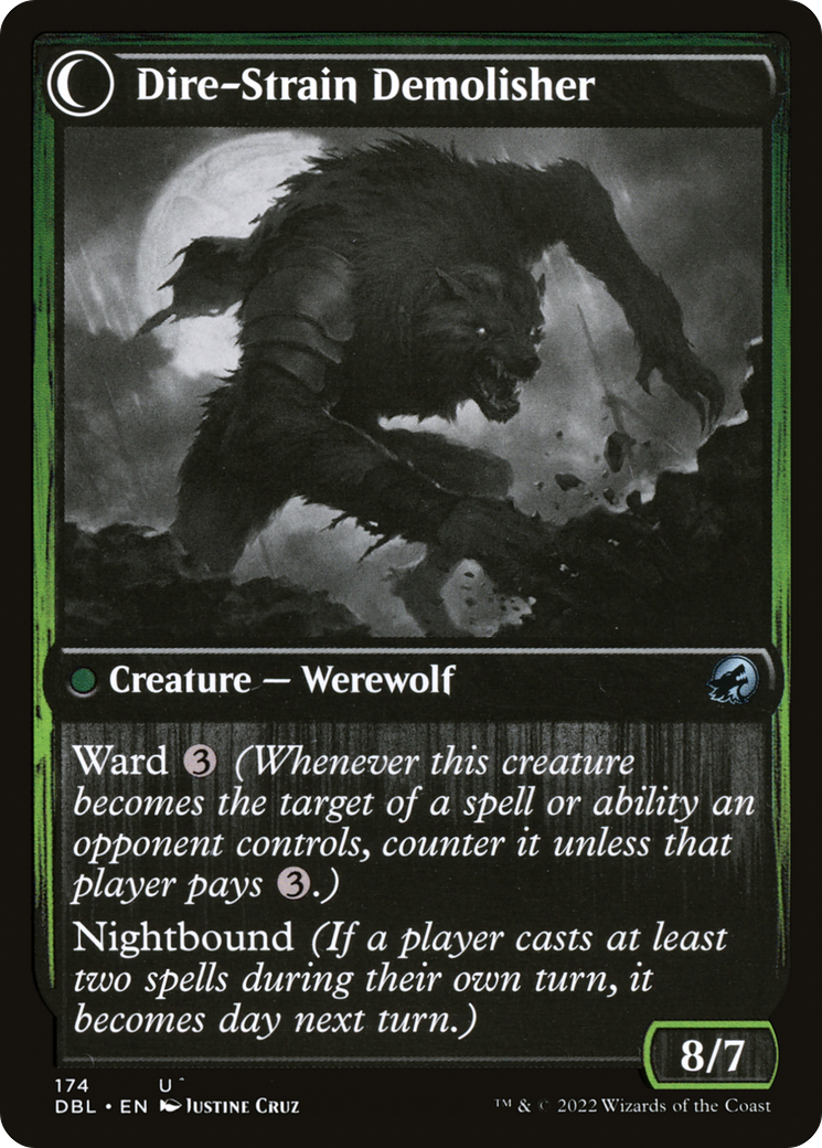 Burly Breaker // Dire-Strain Demolisher (DBL-174) - Innistrad: Double Feature: (Double Faced Transform) - Premium MTG Single from Wizards of the Coast - Just $0.08! Shop now at Game Crave Tournament Store