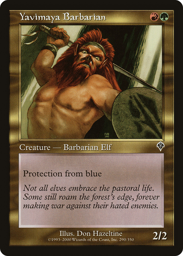 Yavimaya Barbarian (INV-290) - Invasion Foil - Premium MTG Single from Wizards of the Coast - Just $0.10! Shop now at Game Crave Tournament Store