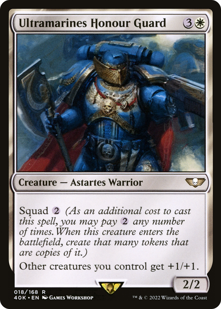 Ultramarines Honour Guard (40K-018) - Warhammer 40,000 Commander - Premium MTG Single from Wizards of the Coast - Just $0.63! Shop now at Game Crave Tournament Store