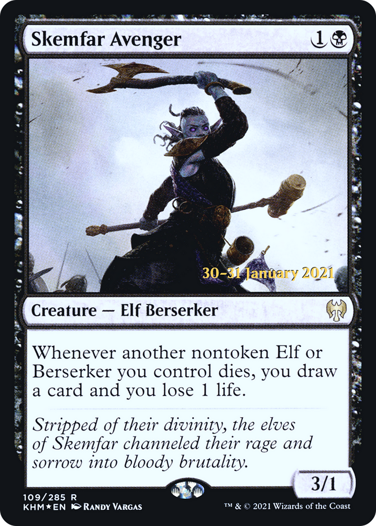 Skemfar Avenger (PKHM-109S) - Kaldheim Promos Foil - Premium MTG Single from Wizards of the Coast - Just $0.30! Shop now at Game Crave Tournament Store