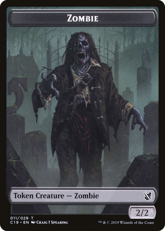 Zombie (TC19-011) - Commander 2019 Tokens - Premium MTG Single from Wizards of the Coast - Just $0! Shop now at Game Crave Tournament Store