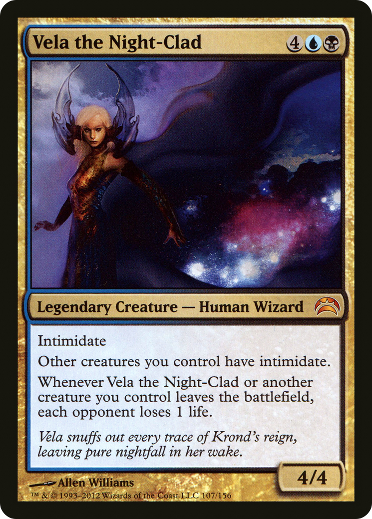 Vela the Night-Clad (PC2-107) - Planechase 2012 - Premium MTG Single from Wizards of the Coast - Just $0.27! Shop now at Game Crave Tournament Store