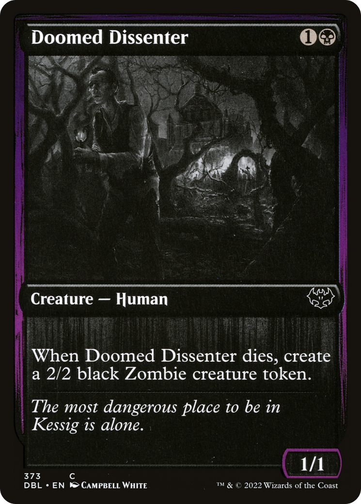 Doomed Dissenter (DBL-373) - Innistrad: Double Feature - Premium MTG Single from Wizards of the Coast - Just $0.08! Shop now at Game Crave Tournament Store