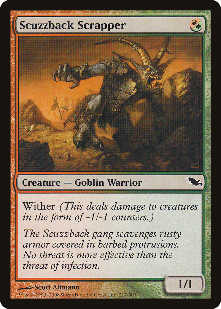 Scuzzback Scrapper (SHM-217) - Shadowmoor - Premium MTG Single from Wizards of the Coast - Just $0.08! Shop now at Game Crave Tournament Store