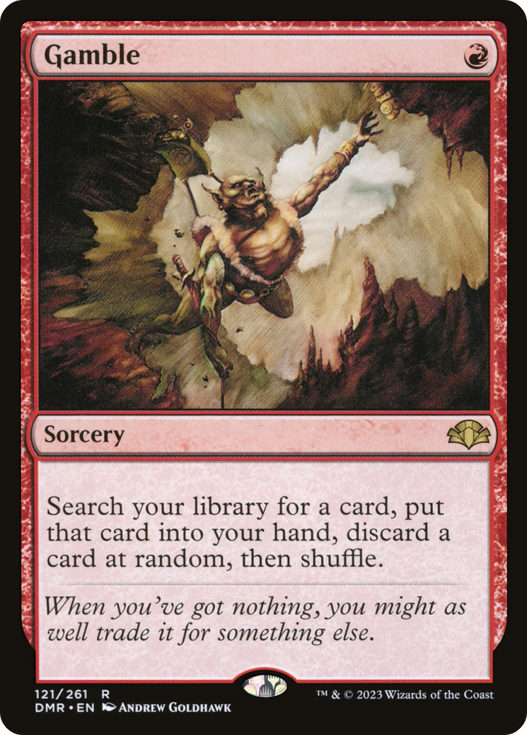 Gamble (DMR-121) - Dominaria Remastered Foil - Premium MTG Single from Wizards of the Coast - Just $6.89! Shop now at Game Crave Tournament Store