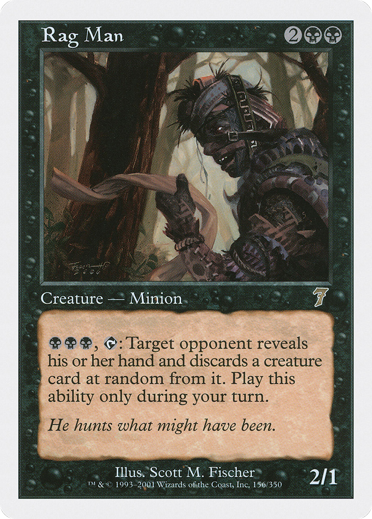 Rag Man (7ED-156) - Seventh Edition - Premium MTG Single from Wizards of the Coast - Just $0.08! Shop now at Game Crave Tournament Store