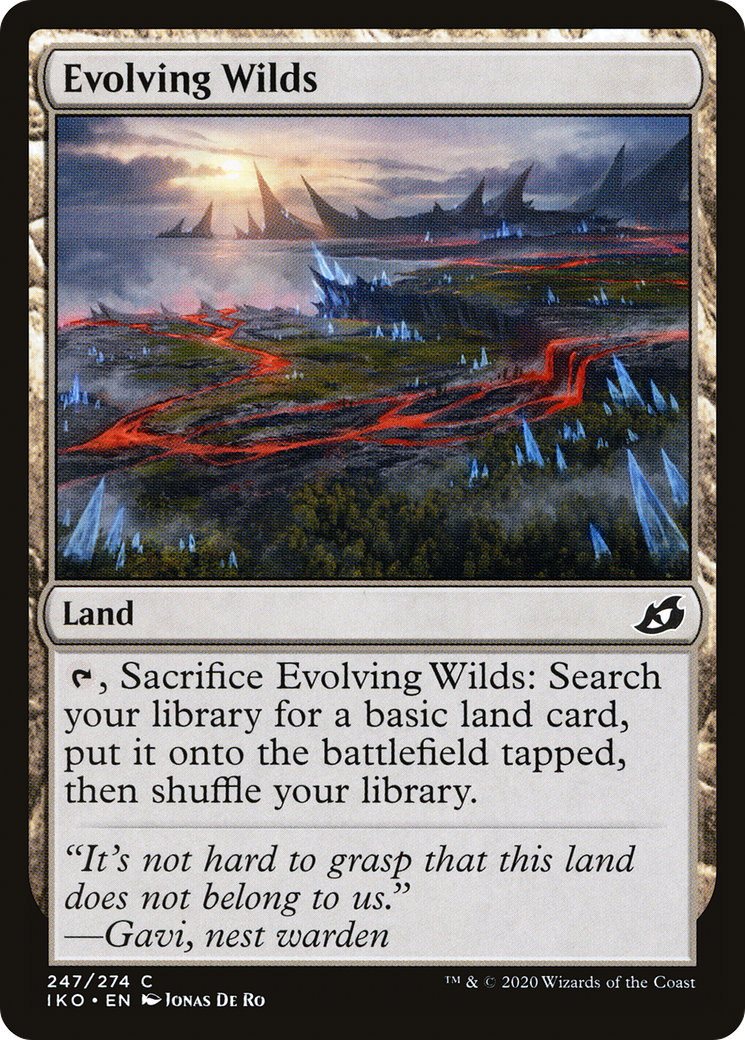 Evolving Wilds (IKO-247) - Ikoria: Lair of Behemoths - Premium MTG Single from Wizards of the Coast - Just $0.08! Shop now at Game Crave Tournament Store