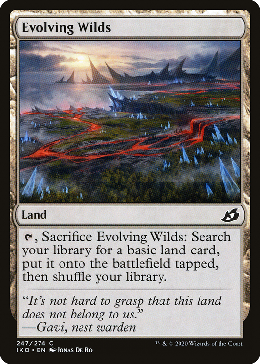Evolving Wilds (IKO-247) - Ikoria: Lair of Behemoths - Premium MTG Single from Wizards of the Coast - Just $0.08! Shop now at Game Crave Tournament Store
