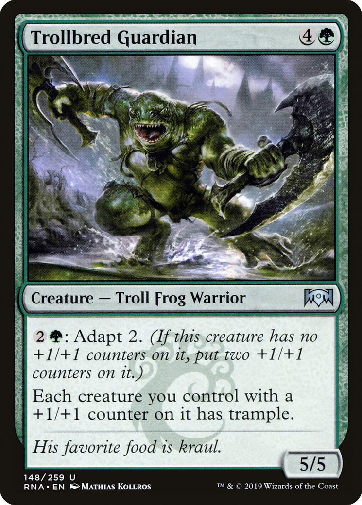 Trollbred Guardian (RNA-148) - Ravnica Allegiance - Premium MTG Single from Wizards of the Coast - Just $0.08! Shop now at Game Crave Tournament Store