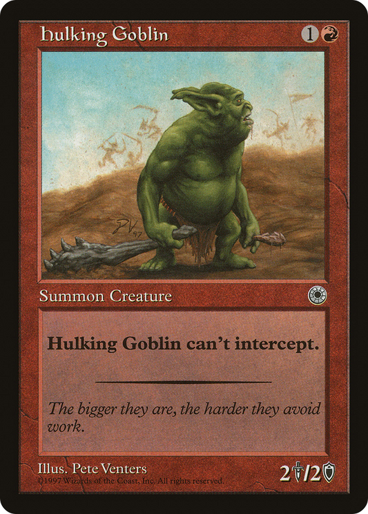 Hulking Goblin (POR-135) - Portal - Premium MTG Single from Wizards of the Coast - Just $0.08! Shop now at Game Crave Tournament Store