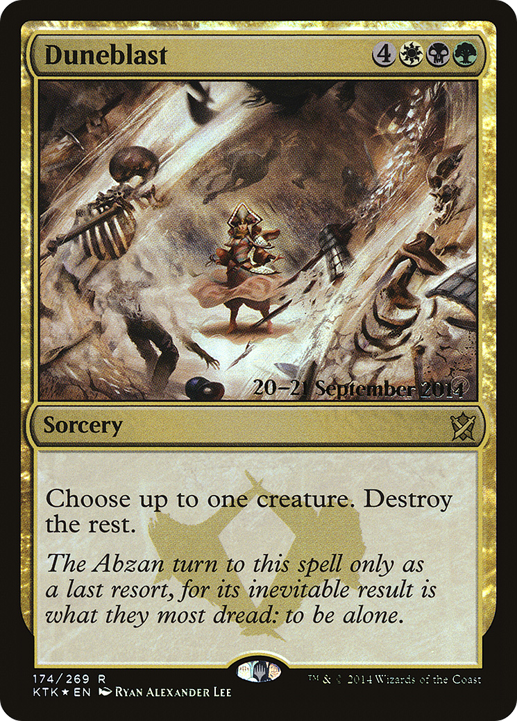 Duneblast (PKTK-174S) - Khans of Tarkir Promos Foil - Premium MTG Single from Wizards of the Coast - Just $0.26! Shop now at Game Crave Tournament Store