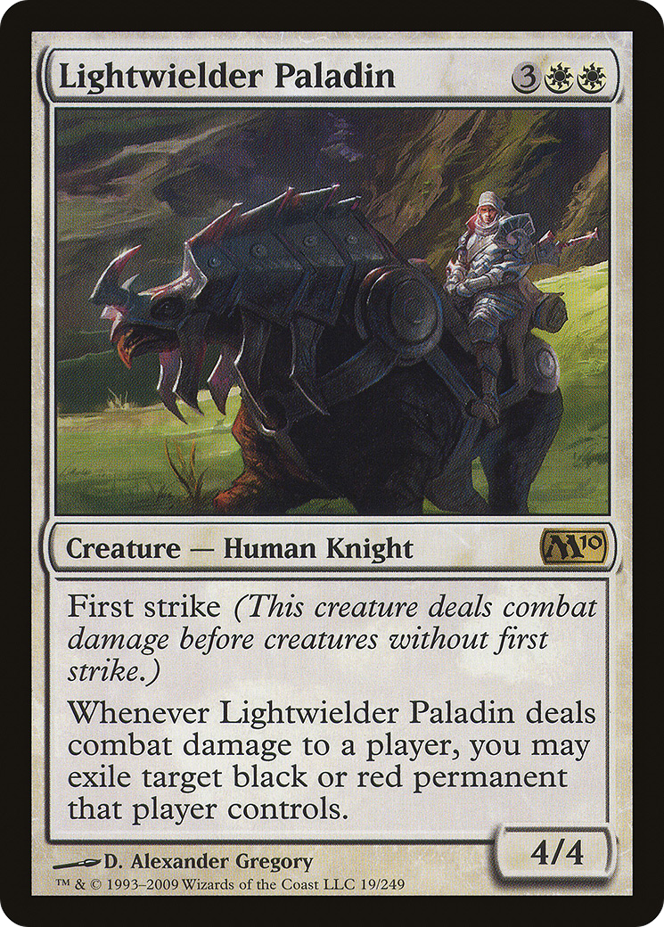 Lightwielder Paladin (M10-019) - Magic 2010 - Premium MTG Single from Wizards of the Coast - Just $0.25! Shop now at Game Crave Tournament Store