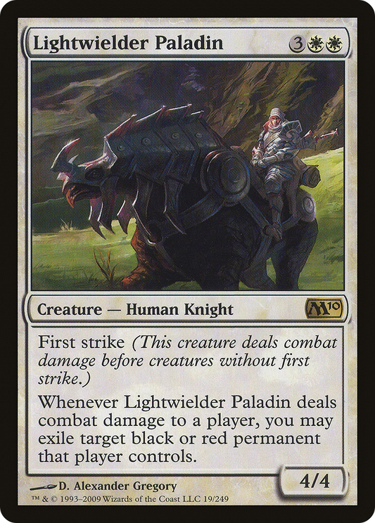 Lightwielder Paladin (M10-019) - Magic 2010 - Premium MTG Single from Wizards of the Coast - Just $0.25! Shop now at Game Crave Tournament Store