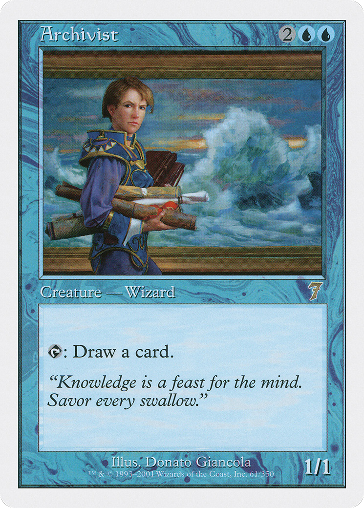 Archivist (7ED-061) - Seventh Edition - Premium MTG Single from Wizards of the Coast - Just $0.56! Shop now at Game Crave Tournament Store