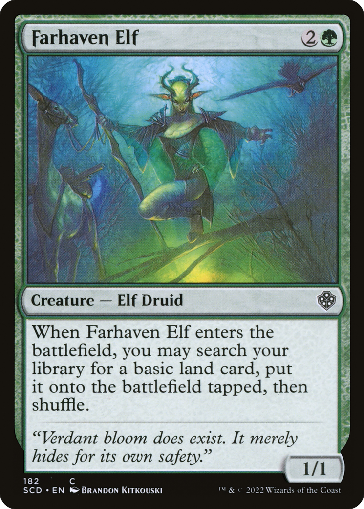 Farhaven Elf (SCD-182) - Starter Commander Decks - Premium MTG Single from Wizards of the Coast - Just $0.08! Shop now at Game Crave Tournament Store
