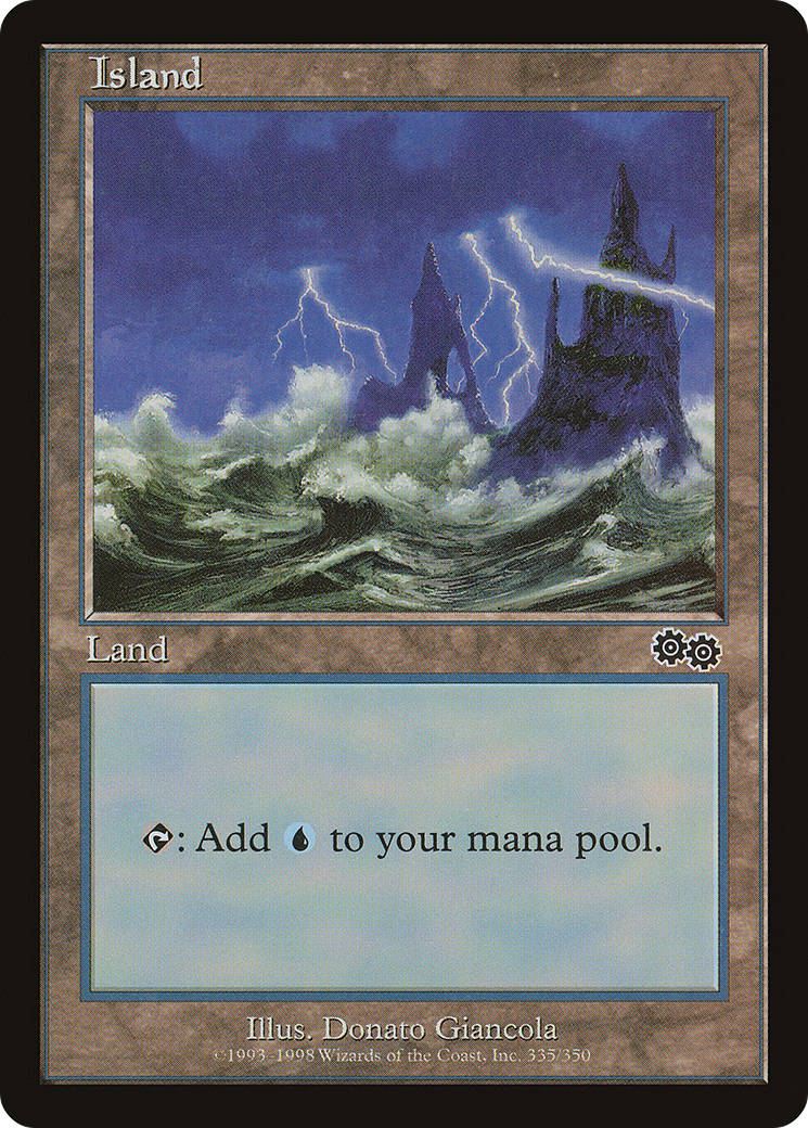 Island (USG-335) - Urza's Saga - Premium MTG Single from Wizards of the Coast - Just $0.53! Shop now at Game Crave Tournament Store