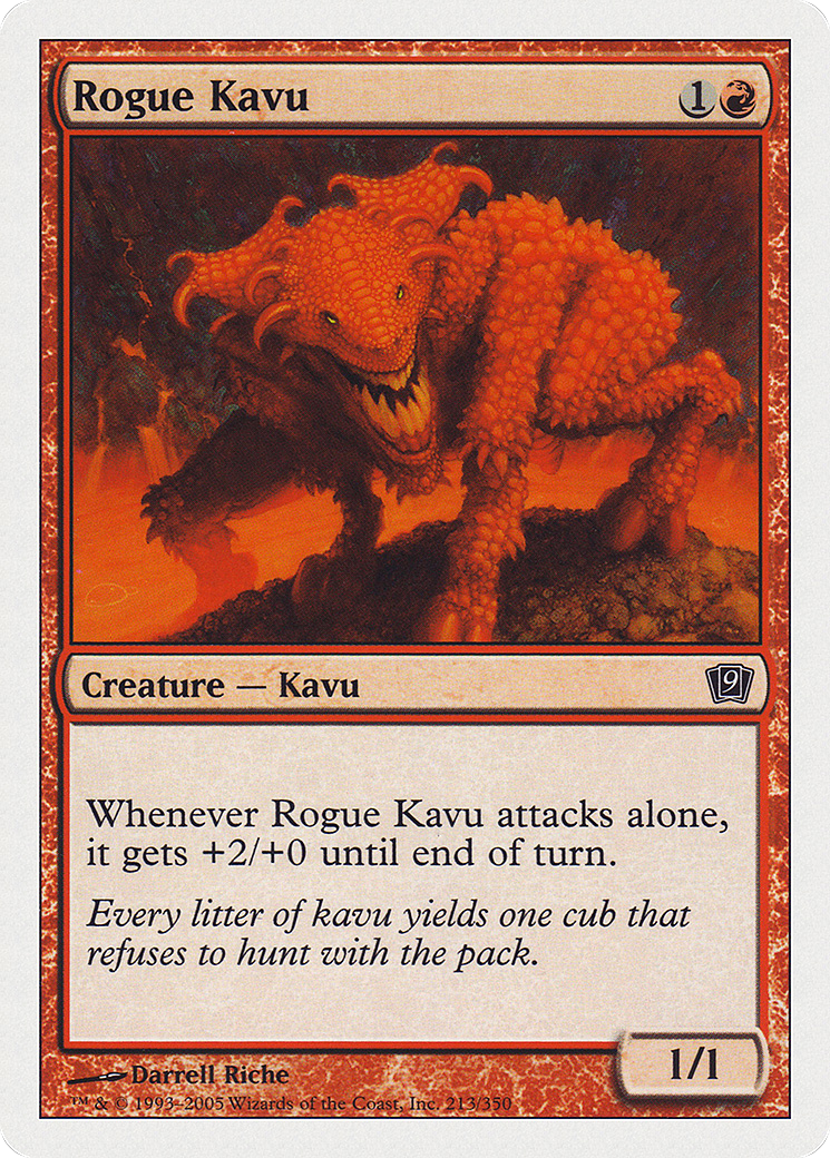 Rogue Kavu (9ED-213) - Ninth Edition - Premium MTG Single from Wizards of the Coast - Just $0.08! Shop now at Game Crave Tournament Store