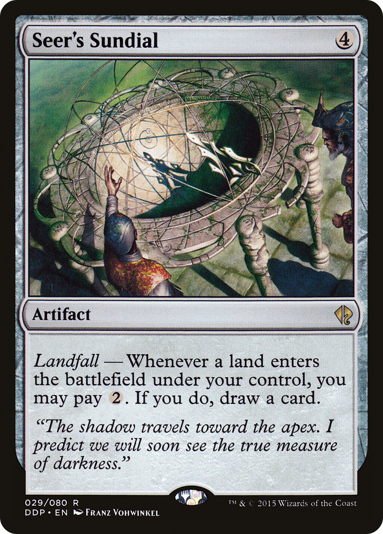 Seer's Sundial (DDP-029) - Duel Decks: Zendikar vs. Eldrazi - Premium MTG Single from Wizards of the Coast - Just $0.25! Shop now at Game Crave Tournament Store