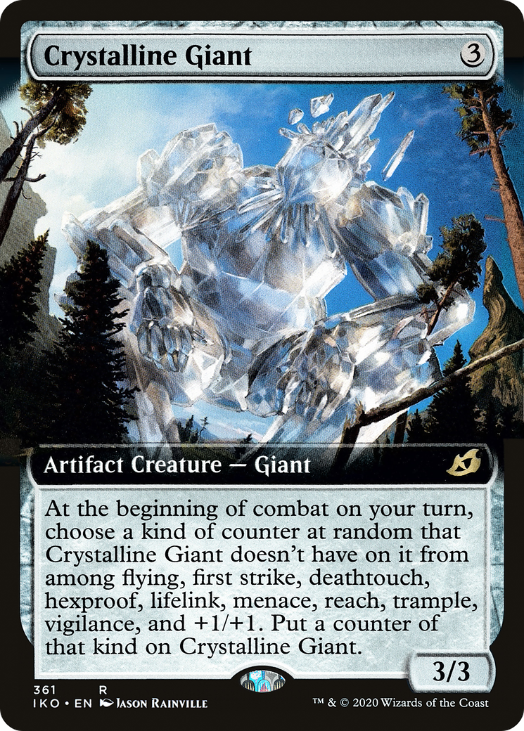 Crystalline Giant (IKO-361) - Ikoria: Lair of Behemoths: (Extended Art) - Premium MTG Single from Wizards of the Coast - Just $0.21! Shop now at Game Crave Tournament Store
