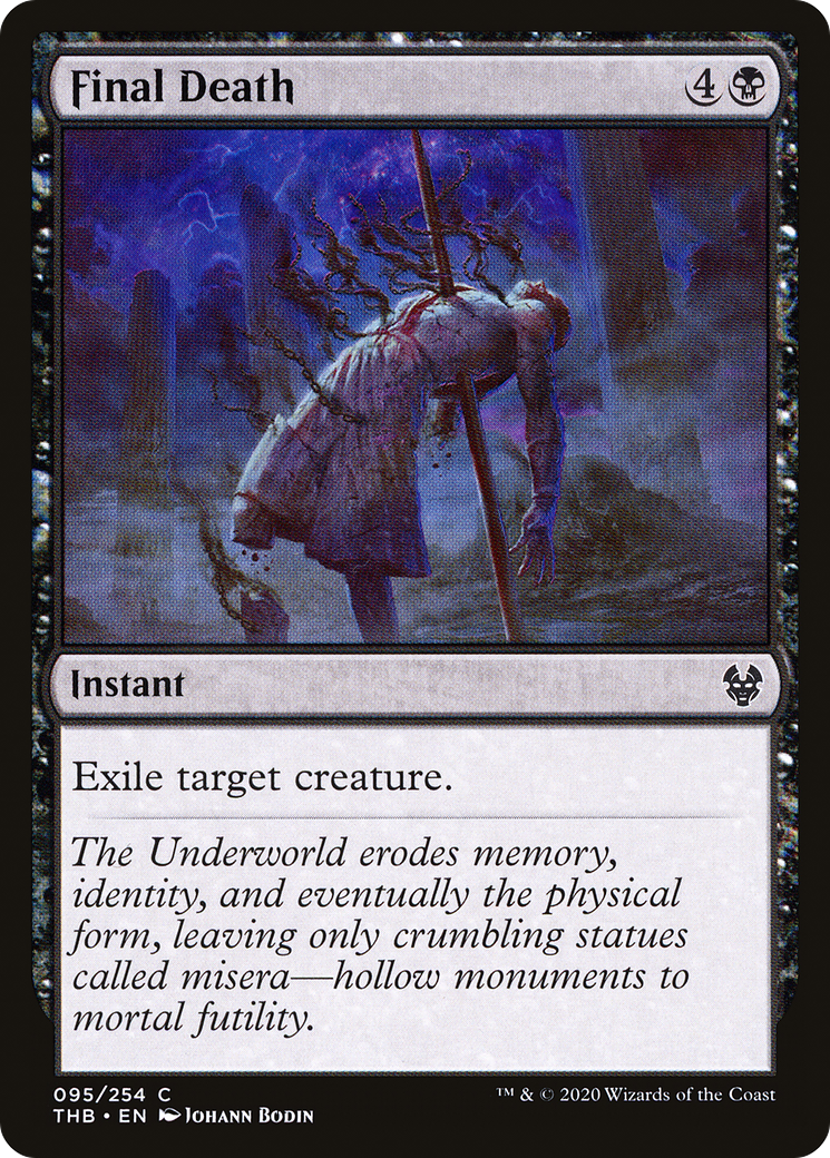 Final Death (THB-095) - Theros Beyond Death Foil - Premium MTG Single from Wizards of the Coast - Just $0.08! Shop now at Game Crave Tournament Store