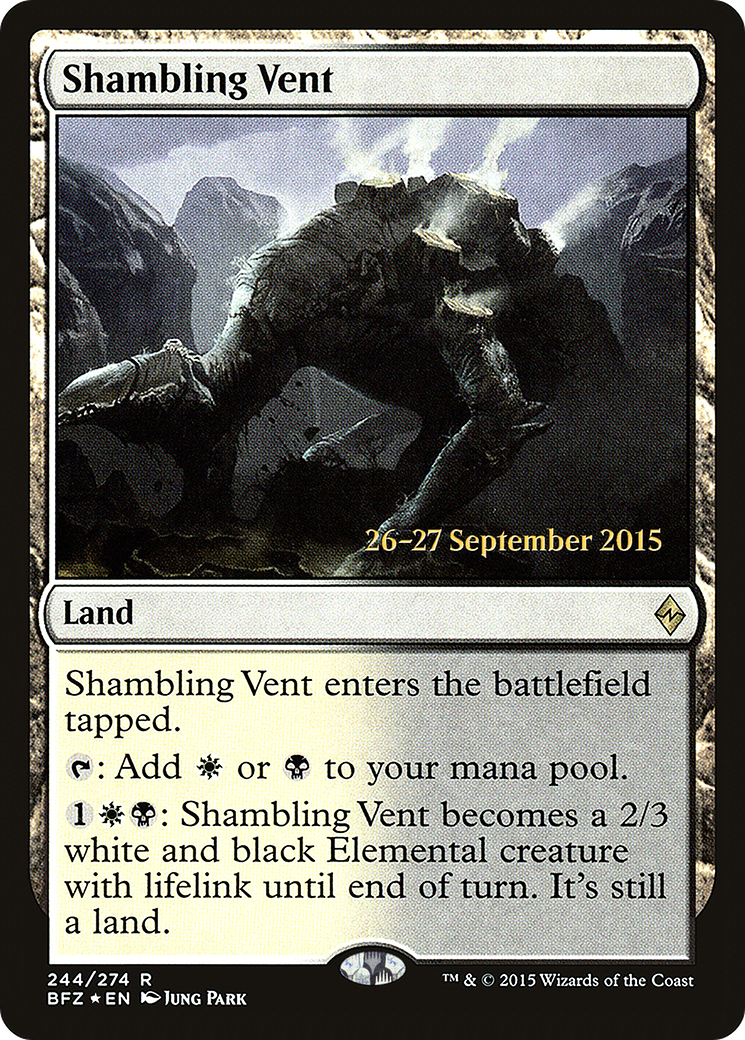 Shambling Vent (PBFZ-244S) - Battle for Zendikar Promos Foil - Premium MTG Single from Wizards of the Coast - Just $0.65! Shop now at Game Crave Tournament Store