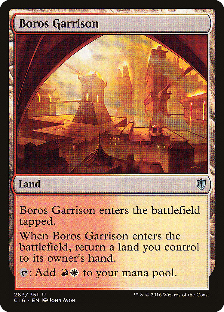 Boros Garrison (C16-283) - Commander 2016 - Premium MTG Single from Wizards of the Coast - Just $0.08! Shop now at Game Crave Tournament Store