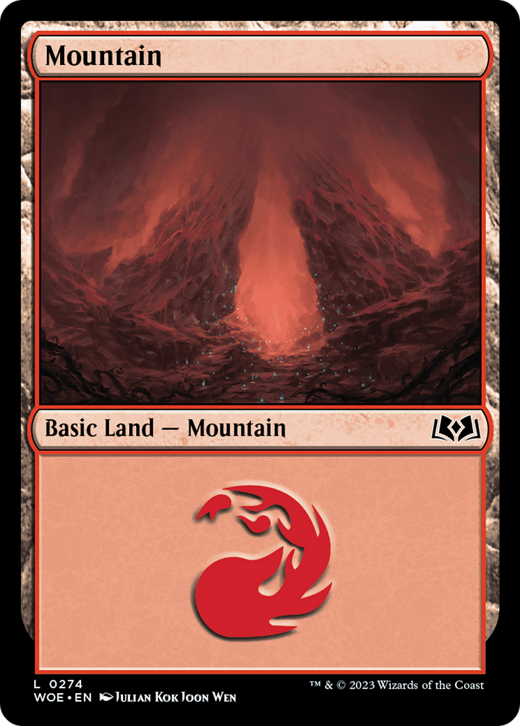 Mountain (WOE-274) - Wilds of Eldraine Foil - Premium MTG Single from Wizards of the Coast - Just $0.08! Shop now at Game Crave Tournament Store