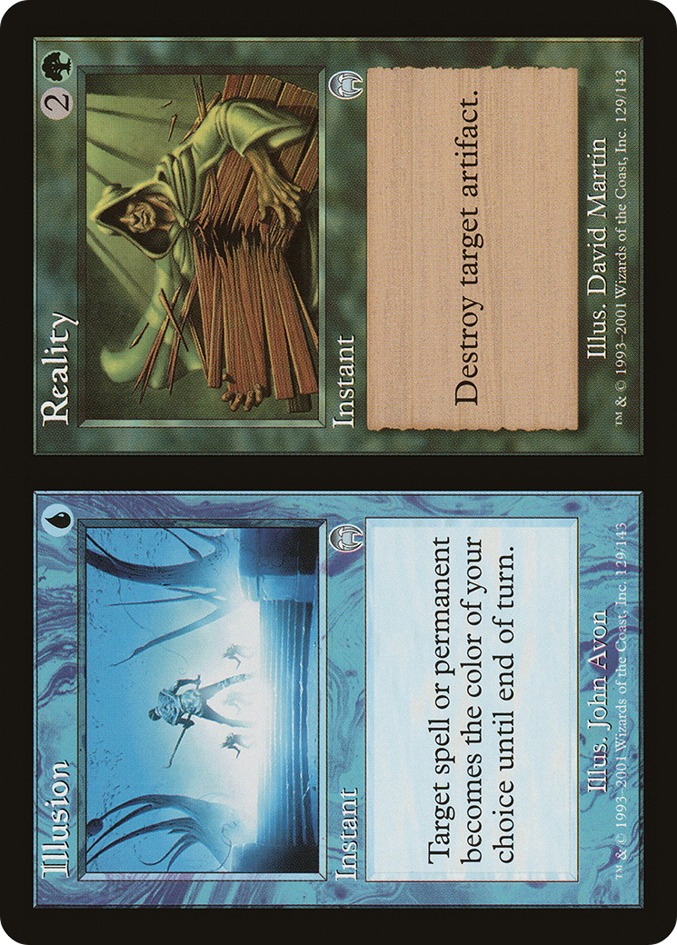 Illusion // Reality (APC-129) - Apocalypse - Premium MTG Single from Wizards of the Coast - Just $0.08! Shop now at Game Crave Tournament Store