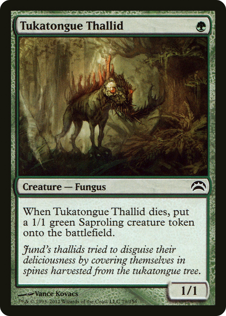Tukatongue Thallid (PC2-079) - Planechase 2012 - Premium MTG Single from Wizards of the Coast - Just $0.08! Shop now at Game Crave Tournament Store