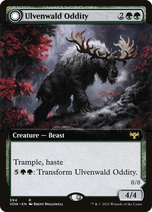 Ulvenwald Oddity // Ulvenwald Behemoth (VOW-394) - Innistrad: Crimson Vow: (Extended Art, Double Faced Transform) - Premium MTG Single from Wizards of the Coast - Just $1.17! Shop now at Game Crave Tournament Store