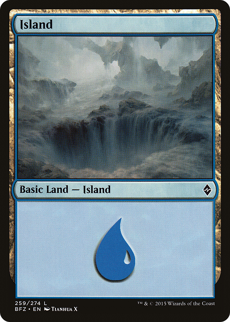 Island (BFZ-259A) - Battle for Zendikar - Premium MTG Single from Wizards of the Coast - Just $0.26! Shop now at Game Crave Tournament Store