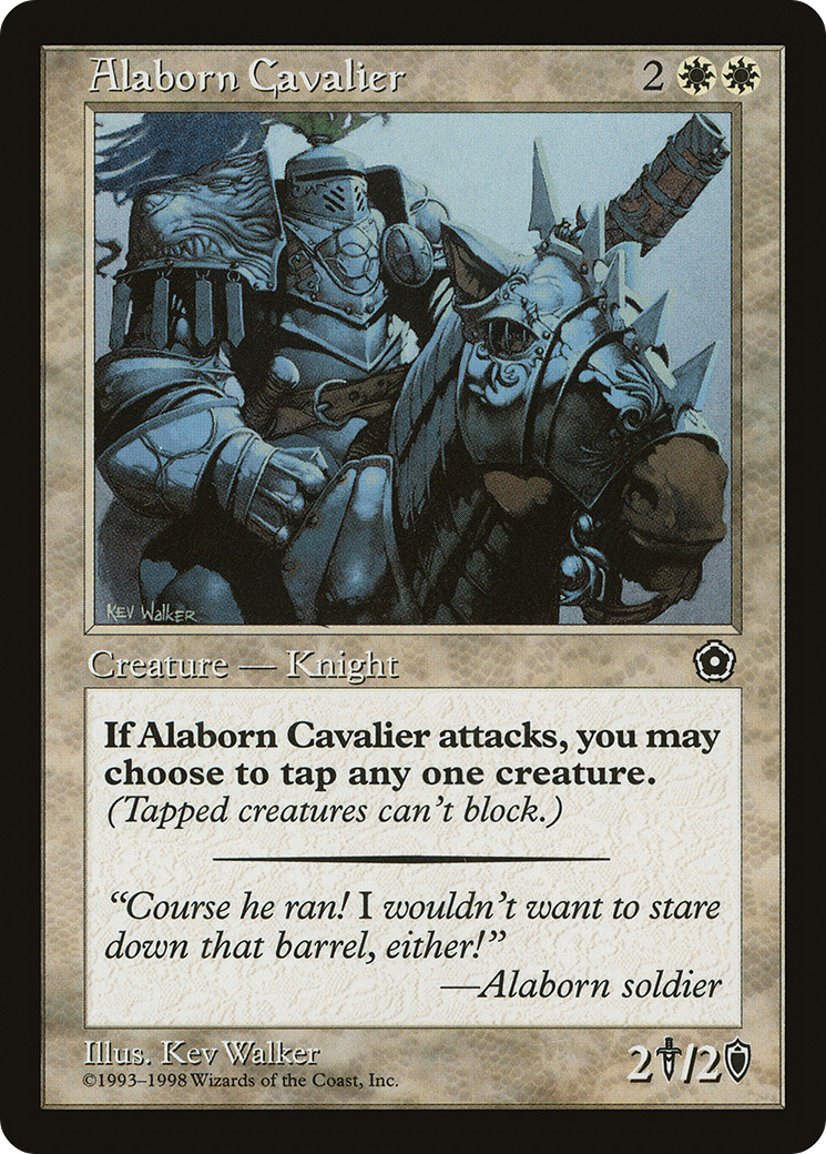 Alaborn Cavalier (P02-001) - Portal Second Age - Premium MTG Single from Wizards of the Coast - Just $0.26! Shop now at Game Crave Tournament Store