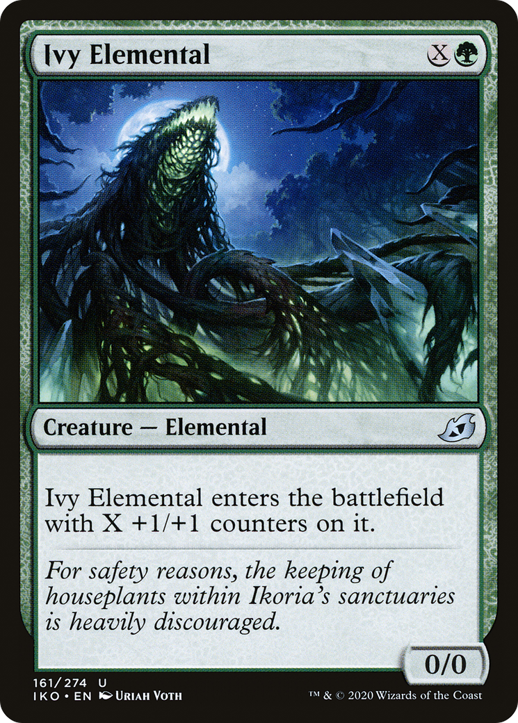 Ivy Elemental (IKO-161) - Ikoria: Lair of Behemoths - Premium MTG Single from Wizards of the Coast - Just $0.08! Shop now at Game Crave Tournament Store